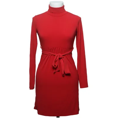 Jurk met col (Rood) van Miss Ewing Elastaan, Polyester