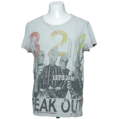 T-shirt (Gray, Multicolored) from Solid Jeans Cotton