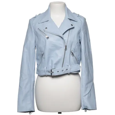 Bikerjacka (Blå) från Zara Trafaluc Outerwear Bomull, Polyester, Polyuretan