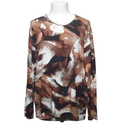 Långärmad t-shirt (Brun, Vit, Svart, Grå, Flerfärgad) från Marinello Elastan, Viskos