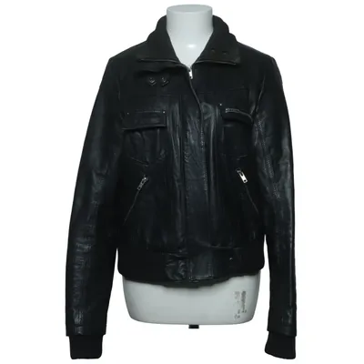 Leather jacket (Black) from JSFN Leather, Polyester