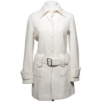 Coat (Beige) from Androse Acrylic, Polyester, Wool
