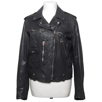 Bikerjacka (Svart) Skinn