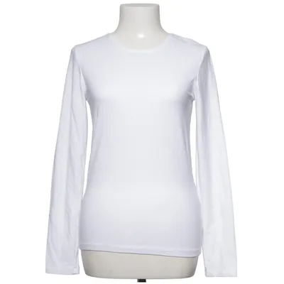 Långärmad t-shirt (Vit) från Pieces Elastan, Modal