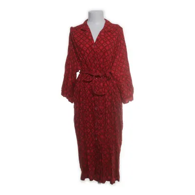 Skjortklänning (Röd, Brun, Orange) Bomull