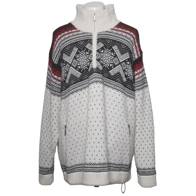 Lusekofta (Vit, Svart, Röd) från Eisbär Akryl, Polyester, Ull