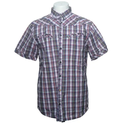 Chemise à manches courtes (Bleu, Blanc, Multicolore) de Iceman Coton