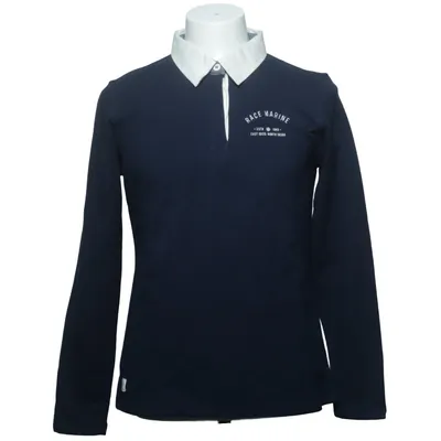 Rugby shirt (Blue, White) from Race Marine Cotton, Elastane
