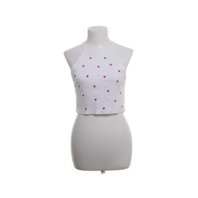 Crop top (Vit, Flerfärgad) från Pigalle Bomull, Elastan