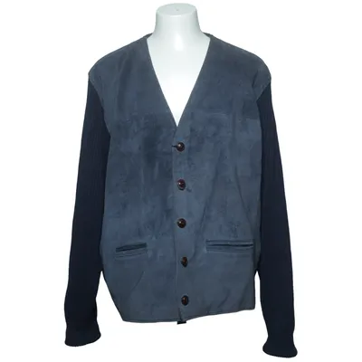 Cardigan (Bleu) de Creem Comp Acétate, Coton, Cuir