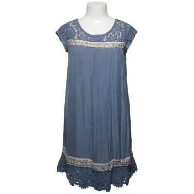 Dress (Blue, Multicolored) from Klaus Dilkrath Cotton, Elastane, Polyamide, Silk, Viscose