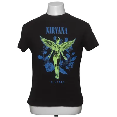 T-shirt (Zwart, Meerkleurig) van Nirvana Katoen