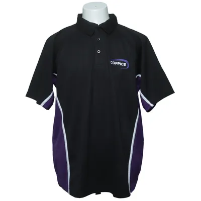 Polo (Noir, Violet) de Falcon Polyester
