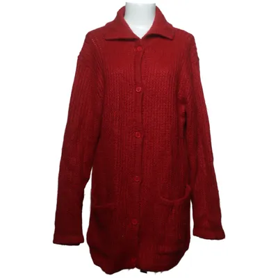 Cardigan (Red) from Comfort Fashion Acrylic, Mohair