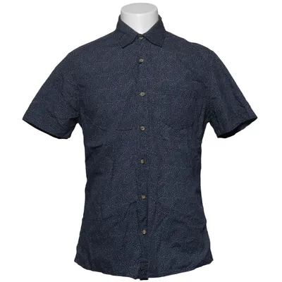 Chemise à manches courtes (Bleu, Blanc) de Easy Coton