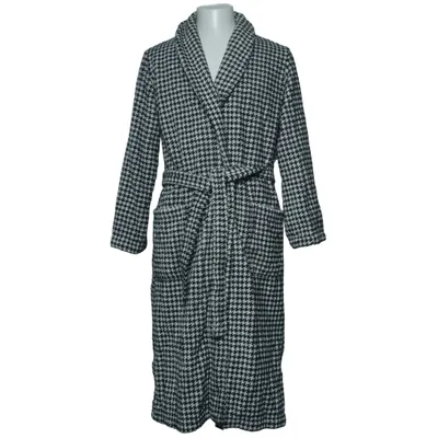Bathrobe (Black, White) from Pellevävare Cotton
