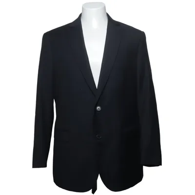 Blazer (Black) from Dressmann Polyester, Viscose, Wool
