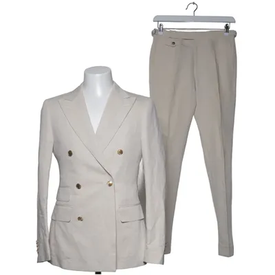 Kostym (Beige) från Suitsupply Bomull, Kupro, Linne, Polyester, Viskos