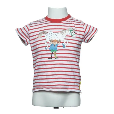 T-shirt (Röd, Vit) från Pippi Långstrump Bomull, Elastan