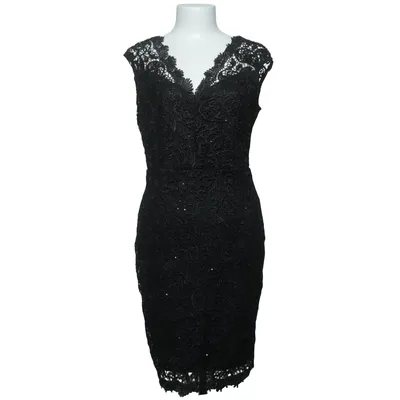 Cocktailjurk (Zwart) van Emamoda Elastaan, Polyester