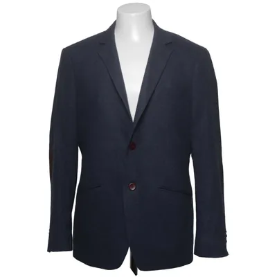 Blazer (Blue) from Bertoni Polyester, Wool