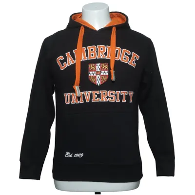 Capuchon sweater (Zwart, Oranje) van University of Cambridge Katoen, Polyester