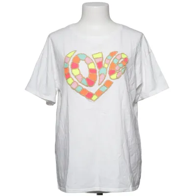 T-shirt (Hvid, Flerfarvet) fra Farfalla Bomuld, Elastan