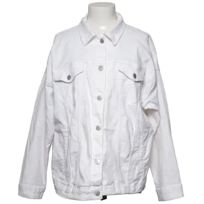 Denim jacket (White) from Hoss x NA-KD Cotton, Elastane