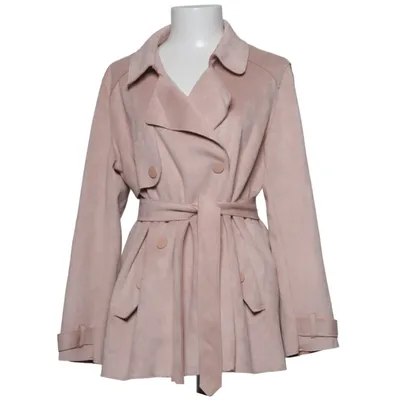 Trenchcoat (Beige) fra Zara Basic Elastan, Polyester