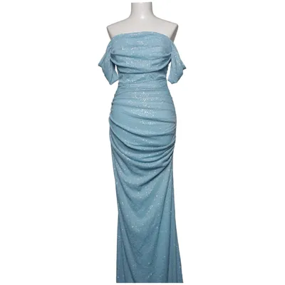 Robe de soirée (Bleu) de Explosion Élasthane, Polyester