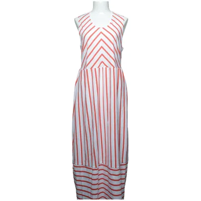 Maxi dress (Red, White) from House of Lola Cotton, Elastane