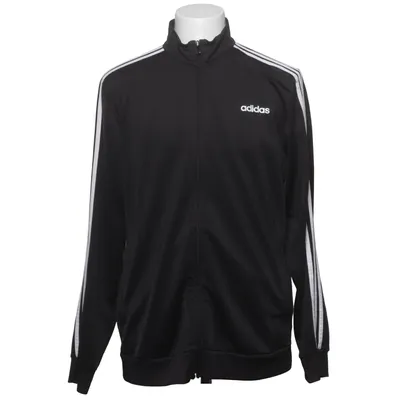 Träningsjacka (Svart, Vit) från Adidas Återvunnen polyester