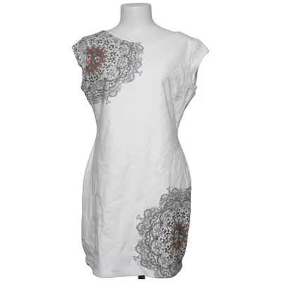 Kjole (Hvid, Flerfarvet) fra Desigual Bomuld, Elastan, Viscose