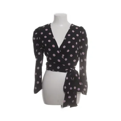 Wrap blouse (Black, Multicolored) from Loavies Polyester