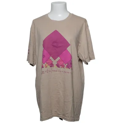 T-shirt (Beige, Multicolore) de District Coton, Polyester, Viscose