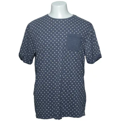 T-shirt (Blauw, Wit) van Topman Katoen, Polyester