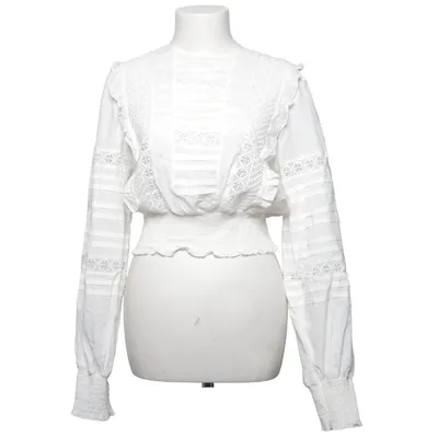 Bluse (Hvid) fra Cotton Club Bomuld, Polyester