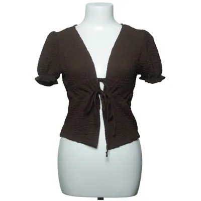 Blouse portefeuille (Marron) de Sybilla Élasthane, Polyester