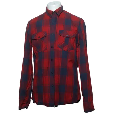 Flannel skjorte (Rød, Blå) fra Blue Ridge Bomuld