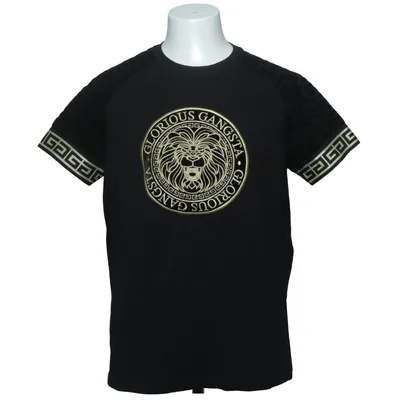 T-shirt (Black, Gold) from Glorious Gangsta Cotton, Elastane