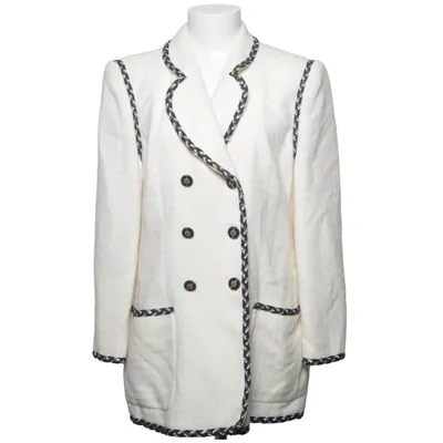 Blazer (Beige, Noir) de Louis Féraud Cupro, Polyamide, Viscose, Laine