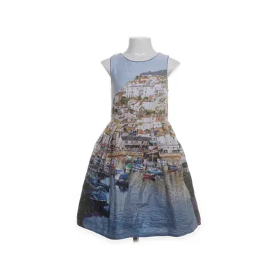 Klänning (Blå, Flerfärgad) från Next Bomull, Elastan, Nylon, Polyester