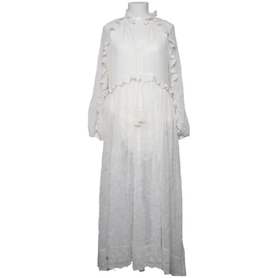 Maxi dress (White) from Semicouture Polyester, Viscose
