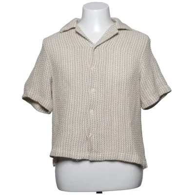 Chemise à manches courtes (Vert, Beige) de Zara