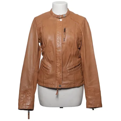 Veste en cuir (Marron) de Oakwood Coton, Cuir, Polyester