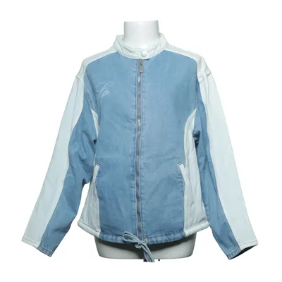 Denim jacket (Blue, White) from Liquor N Poker Cotton, Polyester, Viscose, Wool