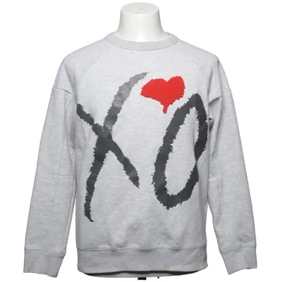 Sweatshirt (Gray, Multicolored) from H&M × The Weeknd Polyester, Cotton, Elastane