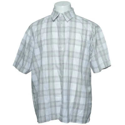 Chemise à manches courtes (Beige, Blanc) de Mind Coton, Lin