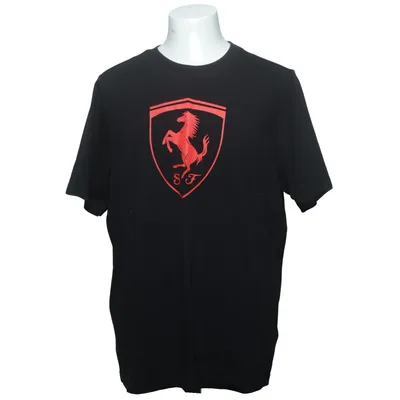 T-shirt (Zwart) van Puma x Ferrari Katoen, Polyester