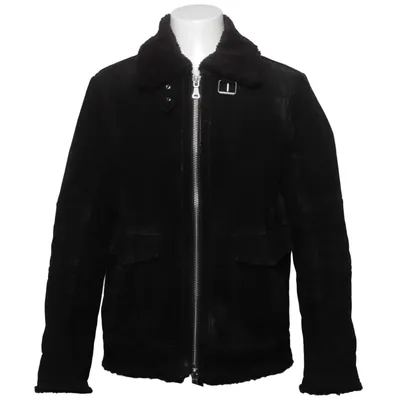 Shearling jacket (Black) from King x Jofama Acrylic, Leather, Polyester